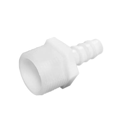 Plastic Hose Barb Fittings 1/4" Barb X 1/2" NPT Male Thread Adapter Connector Pipe Fittings (pack of 6) - size: 1/4" Barb x 1/2" Male
