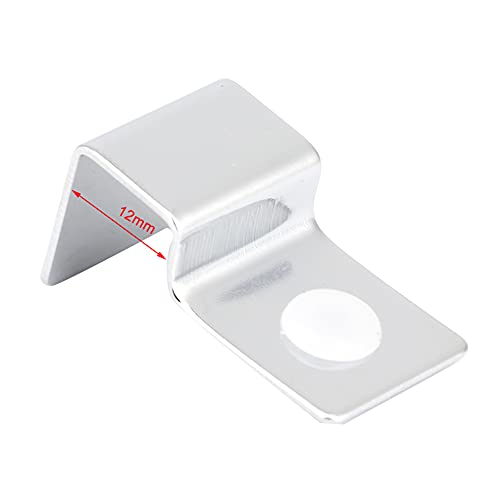 Sonew 4Pcs Stainless Steel Aquarium Glass Cover Clip, Nonslip Fish Support Bracket, AntiRust and Sturdy, for Aquariums (12mm (4 Pieces/Set))
