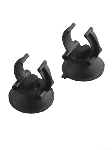 2Pcs Suction Cups Clips For Aquarium Heaters For 1/2 Inch Diameter Thermostats, 30Mm Silicone Suckers For Fish Tank Thermostat, Replacement Holders For Glass And for acrylic Tanks