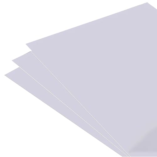 20 Pcs White PVC Flexible Plastic Thin-Sheet Rigid High Tensile Panel for Craft Board Signboard Aquarium Background Panels-200mm*200mm*0.3mm - size: 200mm*200mm*0.3mm