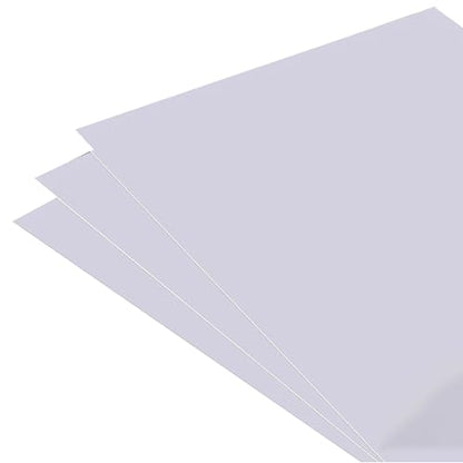20 Pcs White PVC Flexible Plastic Thin-Sheet Rigid High Tensile Panel for Craft Board Signboard Aquarium Background Panels-100mm*200mm*0.3mm - size: 100mm*200mm*0.3mm