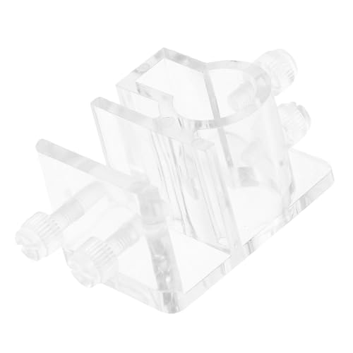Mikikit Robust Aquarium Water Holder Fish Tank Tubing Clamp Acrylic Tool Rack Accessory
