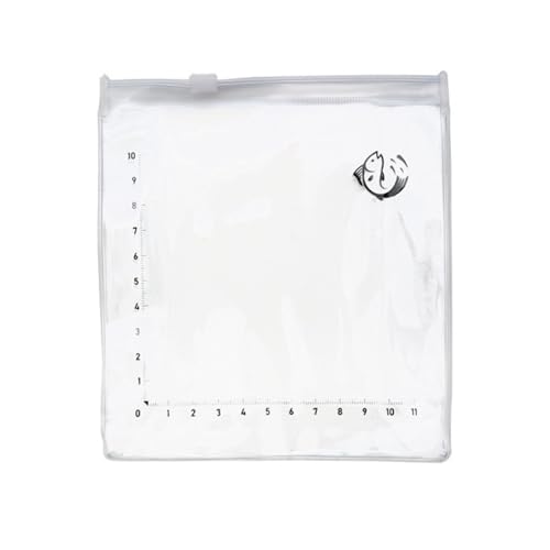 Clear Fishing Bag with Measurement Scale Light Weight PVC Materials for Safe Fish Transport and Observation Foldable Fishing Tool Bag - color: 1 Pack