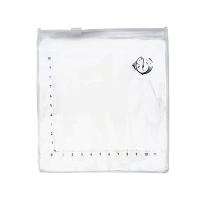 Clear Fishing Bag with Measurement Scale Light Weight PVC Materials for Safe Fish Transport and Observation Foldable Fishing Tool Bag - color: 2 Pack