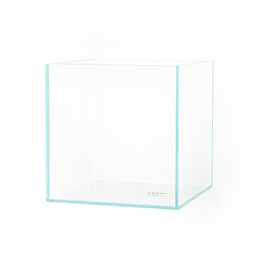 20C 2 Gallon Cube Rimless Low Iron Clear Aquarium Tank, All Glass Aquarium,Small Betta Fish Tank,W7.8×D7.8×H7.8 in(20x20x20cm) 5mm Thickness with Nano Foam Leveling Mat - size: 02Gal W7.8×D7.8×H7.8 in(20x20x20cm)