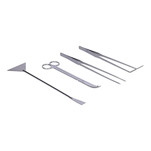 4-in Aluminium Alloy Aquarium Aquascaping Tools Kit for Plant with Ergonomic Design and Options