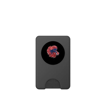 Colorful Betta Fish Portrait Vibrant Aquarium Art PopSockets PopWallet for MagSafe - style: Magnetic PopWallet