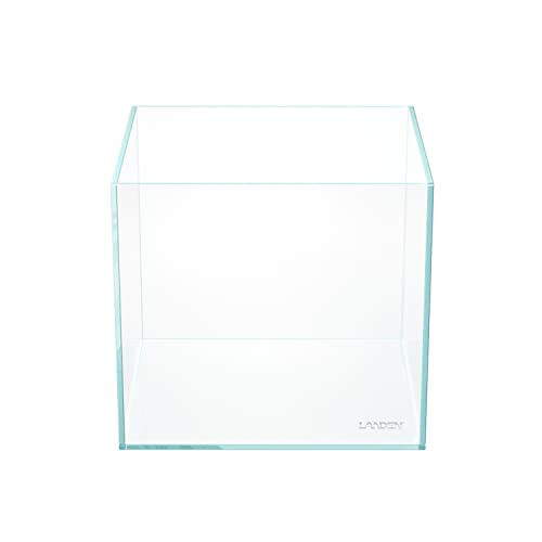 20C 2 Gallon Cube Rimless Low Iron Clear Aquarium Tank, All Glass Aquarium,Small Betta Fish Tank,W7.8×D7.8×H7.8 in(20x20x20cm) 5mm Thickness with Nano Foam Leveling Mat - size: 02Gal W7.8×D7.8×H7.8 in(20x20x20cm)