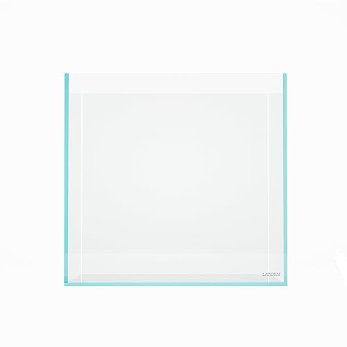 15.6 Gallon Cube Rimless Low Iron Aquarium Tank,15.7" L × 15.7" W × 15.7" H (40cm x 40cm x 40cm) 6mm Thickness with Nano Foam Leveling Mat Included - size: 15.6Gal W15.7×D15.7×H15.7 in(40x40x40cm)