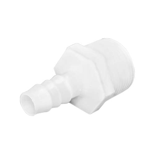 Plastic Hose Barb Fittings 1/4" Barb X 1/2" NPT Male Thread Adapter Connector Pipe Fittings (pack of 6) - size: 1/4" Barb x 1/2" Male