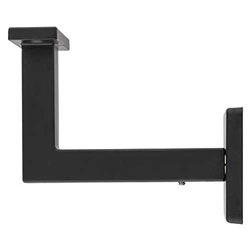 National Hardware N830-524 Reed Handrail Bracket, 1 Count (Pack of 2), Matte Black - color: Matte Black, size: 1 Count (Pack of 2)