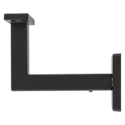 National Hardware N830-524 Reed Handrail Bracket, 1 Count (Pack of 2), Matte Black - color: Matte Black, size: 1 Count (Pack of 2)
