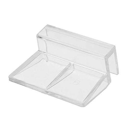 60 Pcs Acrylic Support Brackets for Fish Tank – Hold Rimless Aquarium Glass Cover Lid(A1)