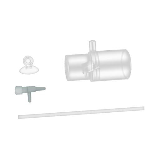 Acrylic Oxygen Enrichment Adapter for Aquarium, 16mm Water Outlet Nozzle with Suction Cup for Fish Tank Aeration