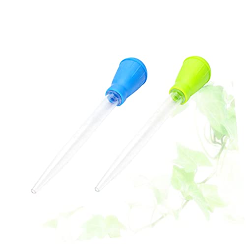 NOLITOY 3sets Manual Aquarium Waste Fish Tank Dripper 4-Grade Scale Aquarium Pipette for Fish Tank Cleaning 2pcs*3 Random Color