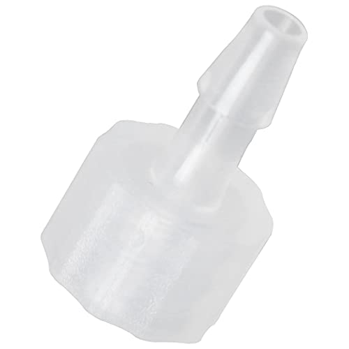 MEETOOT 10pcs Luer-to-Barb Adapter Male Luer with Lock Ring 1/8" Hose Barb Screw Quick Connector Plug 3.2mm for Laboratory Biochemical/Analytical Instruments and Food Machinery