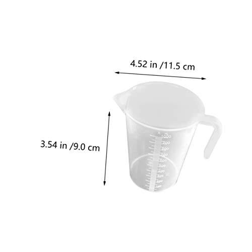 Cabilock 2pcs Thickened Measuring Cup for Aquariums Accurate Water Change Tool Scale for Fish Feeding and Liquid Measurement Capacity Easy to Read and Non-breakable Design