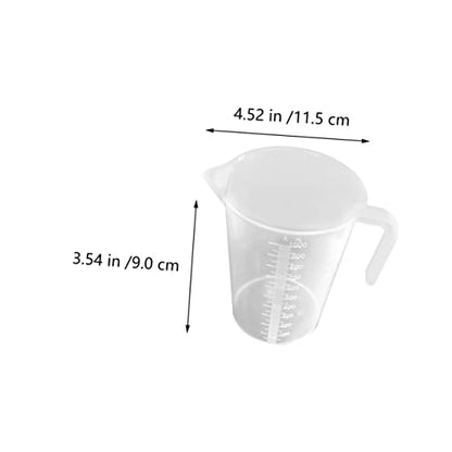 Cabilock 2pcs Thickened Measuring Cup for Aquariums Accurate Water Change Tool Scale for Fish Feeding and Liquid Measurement Capacity Easy to Read and Non-breakable Design
