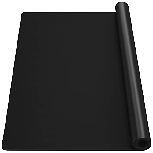 Gartful Extra Large Silicone Sheet for Craft, 31.5" x 23.6" x 0.07", Heat Resistant Countertop Protector, Multipurpose Mat, Black