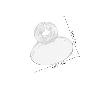Luxshiny 20pcs Aquarium Suction Cup Clips Oxygen Tubing Holders Soft Flexible Air Hose Fixing Accessories for Fish Tank Air Pump Aquarium Use