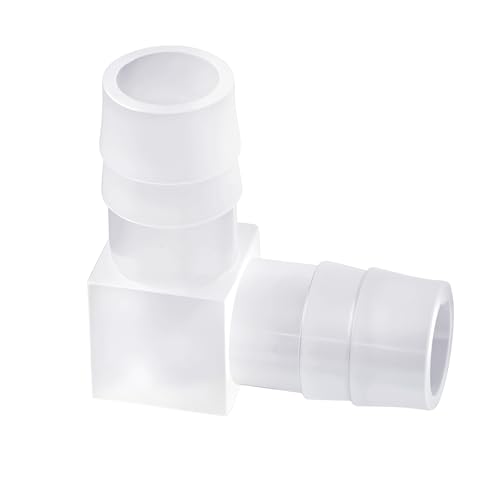 6 PCS 3/8” Hose Id 90 Degree Elbow Barb Fitting, Plastic Hose Barb 90 Degree Elbow L Fitting 2 Way Equal Barbed Joint Splicer Mender Union Adapter for Boat Aquarium