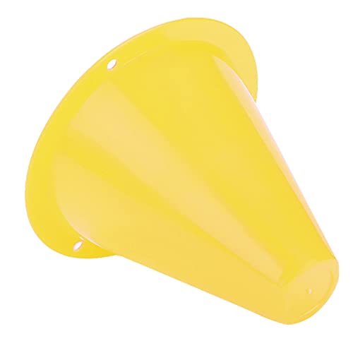 10pcs Football Cones Soccer Training Discs Football Marker Poles Flat Square Bottom Stackable for Soccer Training - color: Yellow