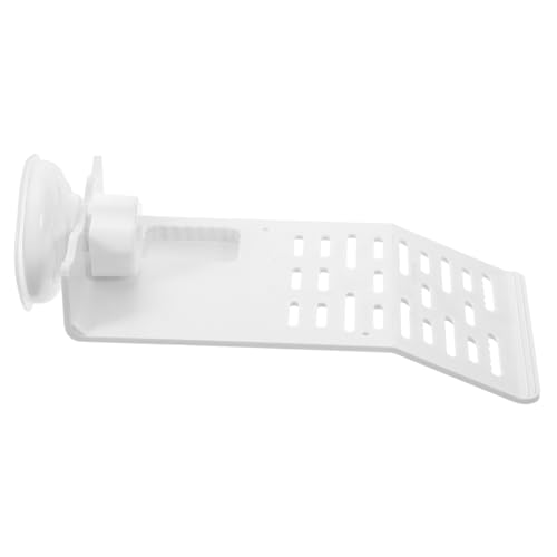 Happyyami Turtle Basking Platform Cup Climbing Dock for Turtles and Reptiles for Aquatic Habitats and Terrariums Small Sleek Design - color: White