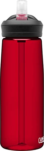 CamelBak eddy+ Water Bottle with Tritan Renew – Straw Top 25oz, Cardinal - color: Cardinal, size: 25 Ounces