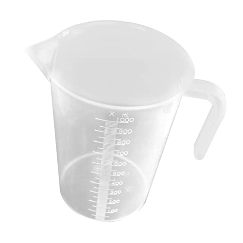 COLLBATH 1pc Aquarium Measuring Cup for Fish Feeding Water Changing and Accurate Liquid Measurement Non-breakable Design
