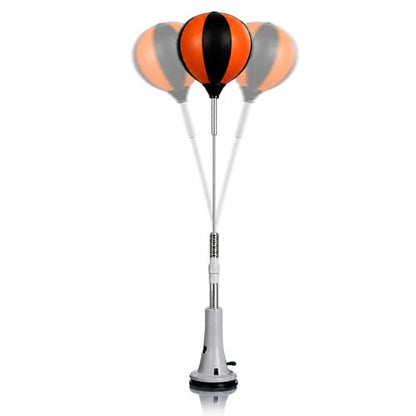Adjustable Punching Bag with Suction Cup Base & Reflex Ball Set, Fast Bounceback Reflex Boxing Bag, Boxing Training Equipment, for Teens Adults, Speed, Agility, Stress Relief, Home Fitness Equipment