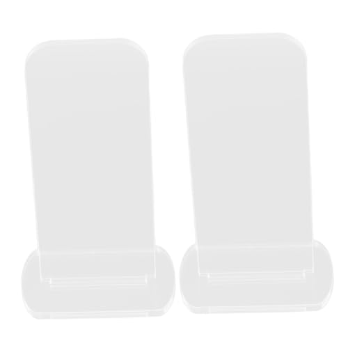 Boxing Glove Display Stand Rack 2pcs Household Storage Organizer for Boxing Mitts Sturdy Vertical Holder for Desk and Collection - color: Transparent