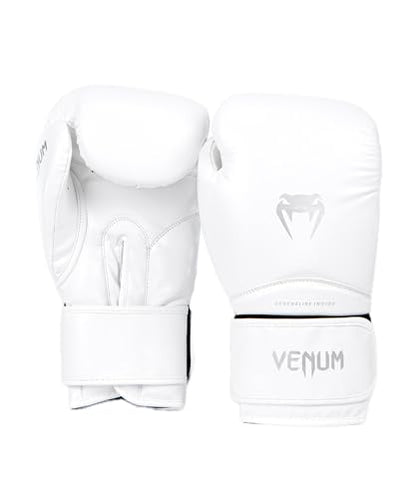 Venum Contender Boxing Gloves - color: White/Silver, size: 16-Ounce, style: Contender 1.5