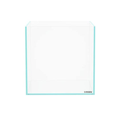 25C 3.7 Gallon Cube Rimless Low Iron Aquarium Tank, W9.84×D9.84×H9.84 in(25x25x25cm) 5mm Thickness with Nano Foam Leveling Mat Included - size: 3.7Gal W9.84×D9.84×H9.84 in(25x25x25cm)