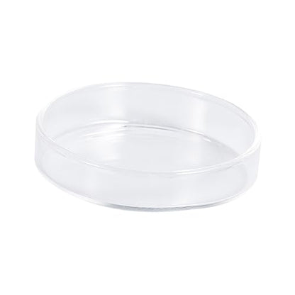 Angoily 3pcs Glass Shrimp Food Basin for Small Fish Round Feeding Dish Glass for Shrimp Fish and Reptiles