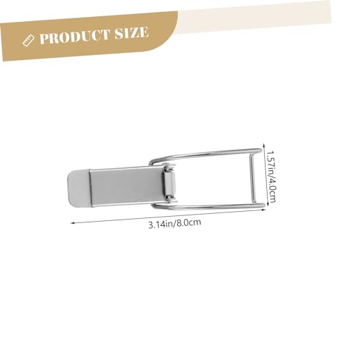 PRETYZOOM 10pcs Rustless Lightweight Pot Lid Hook Buckle Clip Versatile for Kitchen Camping Hiking Random Color