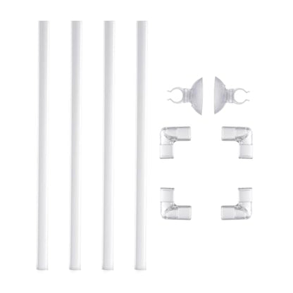 Clear Acrylic Aquariums Fish Feeding Rings with Easy Installation Suction Cup Prevents Food Drift and Waste 23x23CM