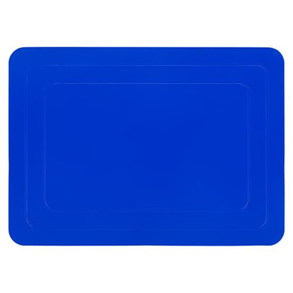 Mars Wellness Rectangular Non Slip Silicone Mat - Anti Slip Large Table Coaster Pad - 9.8" X 7" - Eating Aids, Baking, Crafts, Table, Counter or Any Surface - Blue
