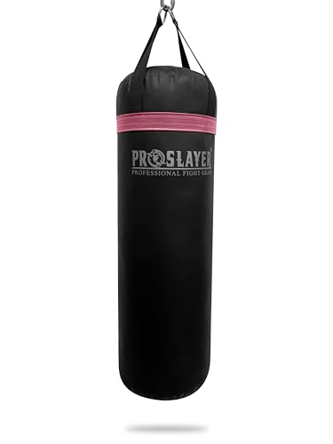 80lb Boxing MMA Heavy Punching Bag - All - color: Black/Pink, size: Unfilled