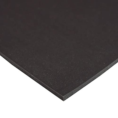 Exactly Rubber - Commercial Grade Silicone Sheet, 60A Durometer Silicone Mat, -80 to 450°F Temperature Resistant Rubber Mat, Rubber Sheet with 350% Elongation, Made in the USA, 1/16 x 9" x 12", Black - color: Black, size: 1/16 x 9 x 12
