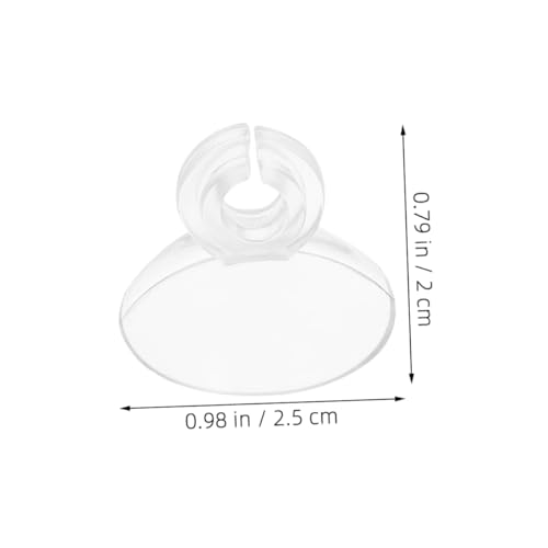 UKCOCO 40Pcs Aquarium Hose Clamp with Soft Suction Cups Reliable Clips for Oxygen Tubing Durable and Space Efficient Design for Fish Tank Accessories and Setup