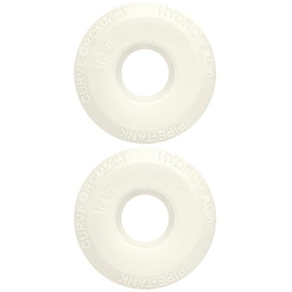 1/2 inch Hydroseal flexible tank adapter TPV Bulkhead Fitting bulkhead connector TPV grommet for PVC Pipe Tank-to-Pipe Seal, Leak-Proof No Glue, Hydroponics Aquaponics Aquarium Water Filtration - size: 1/2 inches-2Pcs