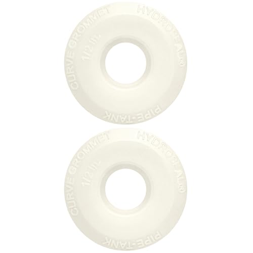 1/2 inch Hydroseal flexible tank adapter TPV Bulkhead Fitting bulkhead connector TPV grommet for PVC Pipe Tank-to-Pipe Seal, Leak-Proof No Glue, Hydroponics Aquaponics Aquarium Water Filtration - size: 1/2 inches-2Pcs