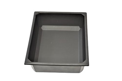FR Black Plastic Storage Tub, 4.5"