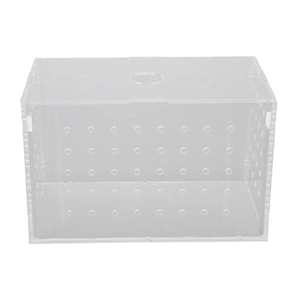 Fish Breeder Box, Aquarium Fish Breeding Box, High Transparency Acrylic Hatchery Incubator Tank with Suction Cups for Baby Fish Shrimp Clownfish Isolation and Rearing (14 * 8 * 9CM) - size: 14*8*9CM