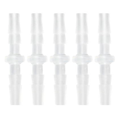 1/8" Barbed Hose Connector, 5-Pack Plastic Barb Fitting Adapter for Air, Water, Fuel Lines - Universal Tubing Mender for Aquarium, Water Pump, Irrigation Systems (1/8) - size: 1/8