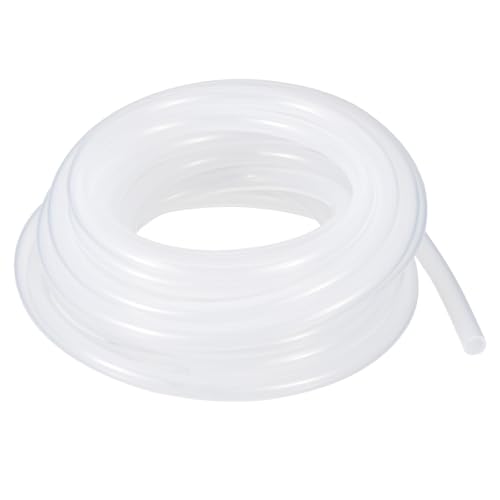 METALLIXITY Silicon Tubing(1/4" ID x 3/8" OD x 10Ft), Pure Silicone Hoses High Temp - for Printer, Hot Water Dispenser, Engine, Brewing, Fish Tank Air Pump, Pump Transfer, Clear