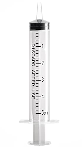 5ml/cc Syringe without Needle - 100PACK/Individually wrapped (5ml) - size: 5ml