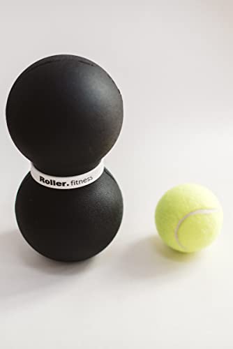 Infinity Roller, Peanut Foam Roller, Large 8-Inch Double Massage Ball Exercise Roller (Black - Firm) - style: Black - Firm