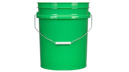 5 Gal Food Grade Bucket Pail with Lid, BPA Free, Made in USA, (Pack of 2)