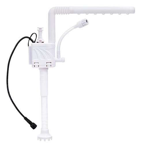 Fish Tank Pump Replacement: Aquarium Accessories Small Ultra Silent Water Pump, ONLY Compatible with 2-Gallon URUQ Beta Fish Aquariums White (ASIN: B0DG8HPRX5, B0DG8G72V4) - color: White